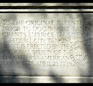 NSDAC 1936 DC Patentees Monument