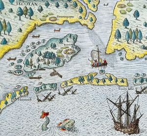 Map of Roanoke Island