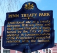 Penn Treaty Park inscription